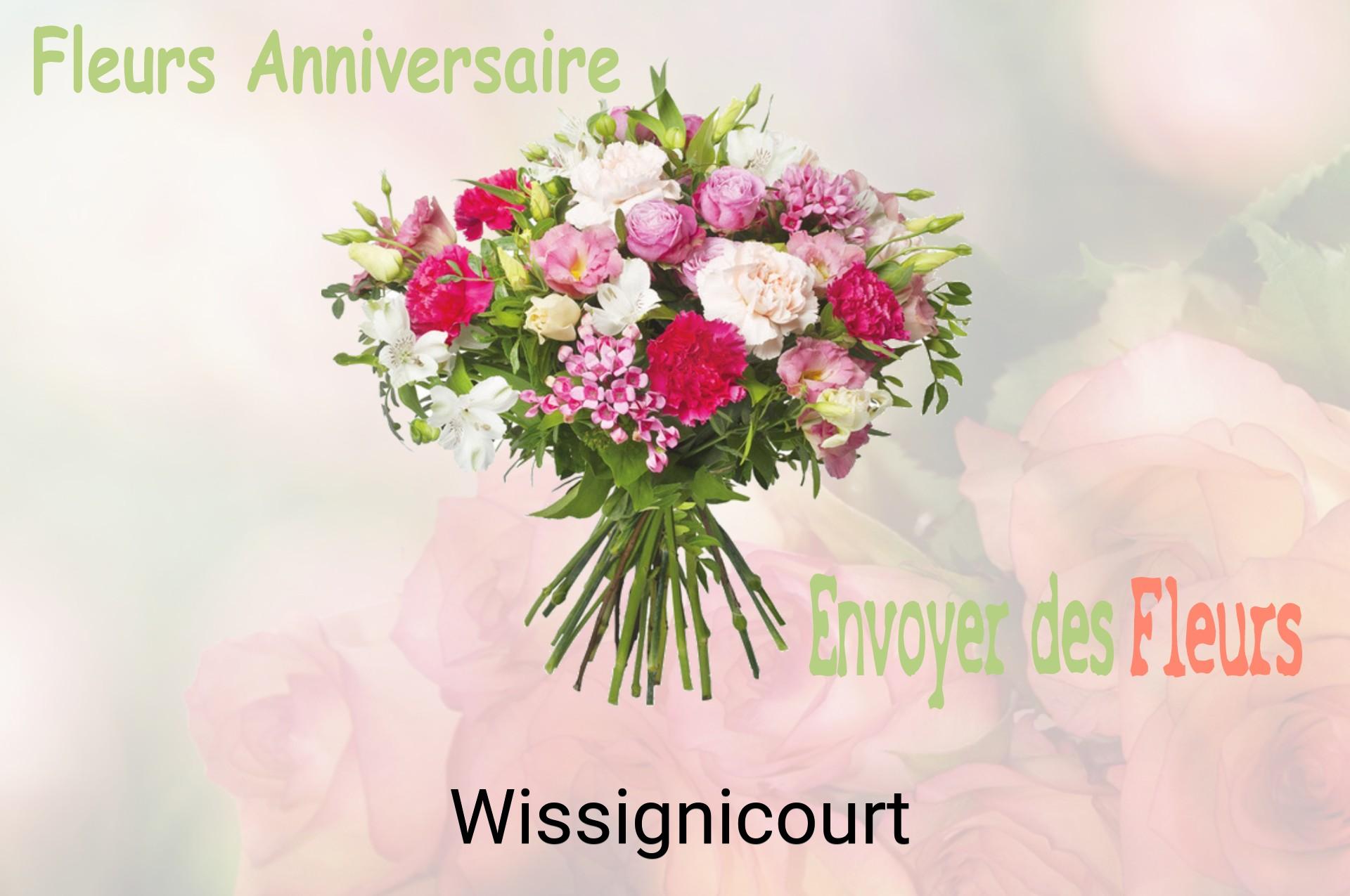 Bouquet de fleurs d’anniversaire livré à Wissignicourt