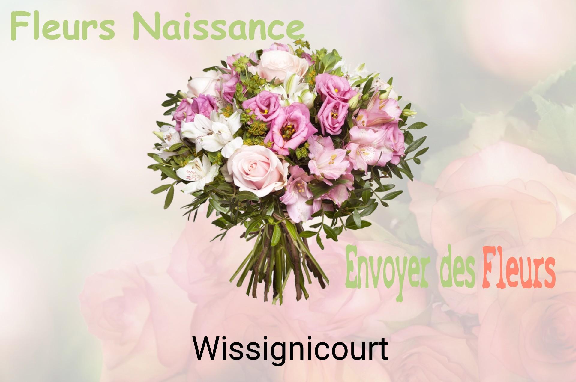 Bouquet de fleurs de naissance livré à Wissignicourt